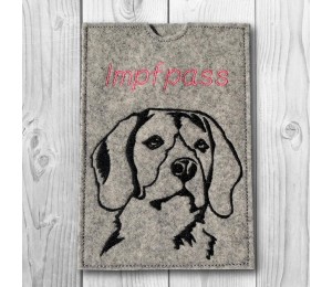 Stickdatei - Beagle 2 Silhouette